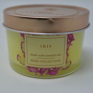 Rose Collection Scented Glass Jar Candle IRIS 3oz Made With Essential Oils